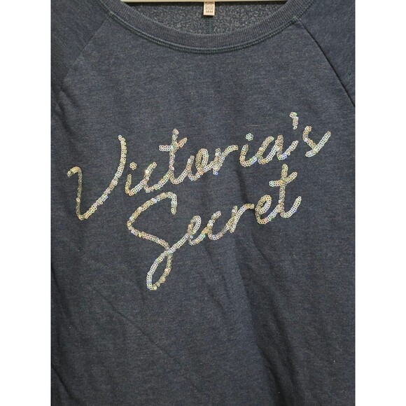 Victoria Secret Sweatshirt Sequins Women's Size Med - Picture 3 of 4